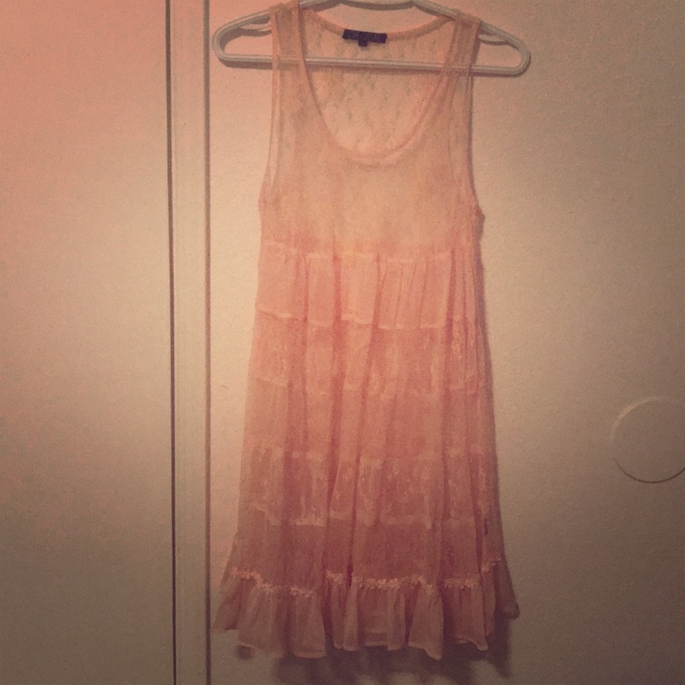 Sheer lace dress size L